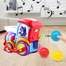 Load image into Gallery viewer, HISTOYE Toddler Train Developmental Toys for 1 2 3 Year Old Boy Girl Gifts Drop and Go Toy Baby Train with 3 Popper Ball Music Light Baby Car Toys Educational Learning Toys for 12 18 24 Months
