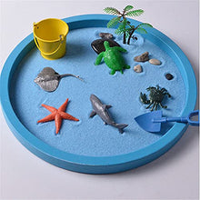 Load image into Gallery viewer, FantasyDay Mini Japanese Desktop Zen Garden, The Ocean Life,Table Dcor Kit with Accessories, Chakra Stones, for Kids, Adults, Sandbox Gift Set with Natural Sand, Wooden Tray, Lid, Rakes, Rocks
