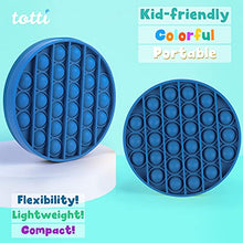 Load image into Gallery viewer, All-New Totti Pop Fidget Toy Satisfying Big Push it Bubble Fidget Sensory Toy Stress and Anxiety Relief Novelty Gift for Both Children and Adults | Round, Blue
