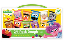 Load image into Gallery viewer, Sesame Street 24-Pack of Dough With Carrying Handle, Includes 24 cans of 2oz Dough in 12 popular colors, Gift for Kids
