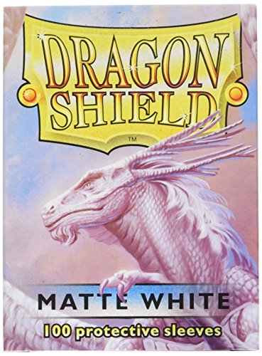 Dragon Shield Matte White 100 Protective Sleeves