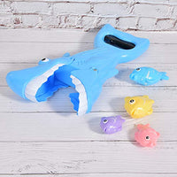 Fish Catch Toy, Non-Toxic and Safe Bathtub Toys, Cultivate Hand-Eye Coordination Quality Material Kids for Boys(Shark Clip)
