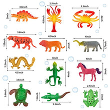 Load image into Gallery viewer, Outus 8 Pieces Growing Animal Creature Expandable Sea Creature Set Magic Giant Grow Water Animal Grow in Water Party Supplies for Fun
