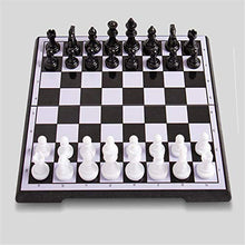 Load image into Gallery viewer, FIBVGFXD Chess Set, Portable Chess Set, Chess Portable Travel Chess Set, Plastic Chess Game Magnetic Chess Pieces, Folding Chessboard (3135.7cm)
