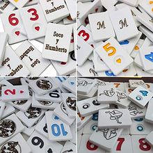 Load image into Gallery viewer, Antochia Crafts Personalized Rummy Game Complete Set - Wooden Custom Rummy Racks and Tiles
