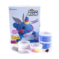 Hedstrom Fidgee Fun Builables Rainbow Foam Beads Kit, Narwhal (51-5392)
