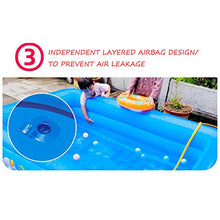 Load image into Gallery viewer, Inflatable Family Swimming Pool, Inflatable Pool for Kiddie, Kids, Adults, Toddlers, Infant, Oversized Blow Up Lounge Pools, for Kids, Adults, Baby, Children,Blue_428x220x60cm
