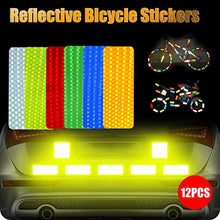 Load image into Gallery viewer, Bike Spoke Reflector Bicycle Cycling Reflective Clip Spoked Wheels for Kids Adult Bike Easy Mount 12 pcs 6 colours
