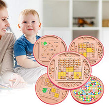 Load image into Gallery viewer, BARMI 1 Set Games Fine Workmanship Multifunctional Wood Puzzle Games for Children,Perfect Child Intellectual Toy Gift Set Pink
