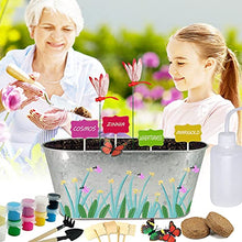 Load image into Gallery viewer, Flower Planting Growing Kit &amp; Paint Arts Crafts Set,Kids Gardening Science Gifts for Girls and Boys Ages 4 5 6 7 8 9 10 11 - STEM Arts &amp; Crafts Project Activity,Grow Your Own Different Flowers
