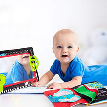 Load image into Gallery viewer, teytoy Tummy Time Floor Mirror with Crinkle Cloth Book and Teethers, High Contrast Black and White Baby Toys, Developmental Montessori Sensory Crawling Toy for Newborn Infant Toddler 0 3 6 Months Gift
