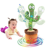 Emoin [Adjustable Volume Control] Dancing Cactus Toy Baby Toys 6 to 12 Month, Baby Toys Dancing Talking Cactus for Boys Girls Talking Cactus Toy Repeats What You Say Mimicking Cactus Toy for Babies