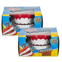 Load image into Gallery viewer, The Dreidel Company Wind Up Teeth Chomping &amp; Chattering Teeth Toys for Kids Birthday Party Favors, Novelty and Gag Gifts, 2.5&quot; Inches (2-Pack)
