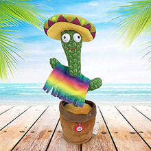 Load image into Gallery viewer, SFOOS Dancing Cactus Plush Toy, Fun and Cute Early Education Toys, Dance + Music + Recording + LED (120 Songs + LED) Singing Cactus, for Home Decoration and Children&#39;s Play
