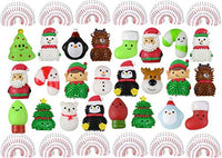 Curious Minds Busy Bags 36 Cute Christmas Theme Mix- Magic Springs, Mochi, and Themed Wooly Hedge Porcupine Spiky - Fun Party Favor Toy - Christmas Winter (3 Dozen)