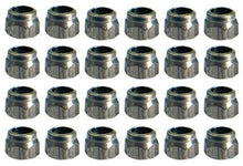 Load image into Gallery viewer, Teak Tuning Professional Fingerboard Lock Nuts, Nylon Insert, Stainless Steel, Silver (Pack of 24)
