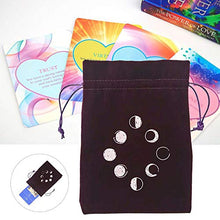 Load image into Gallery viewer, SNAHE Fortune-Telling 13x18cm Black Velvet Party Tarot Storage Bag Tarot Bag Divination Bag Oracle Card Bag(Black)
