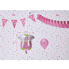 Load image into Gallery viewer, It&#39;s A Girl Pink 13 Piece Party Set Baby Shower Banner Pennant and Balloons New

