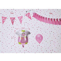 It's A Girl Pink 13 Piece Party Set Baby Shower Banner Pennant and Balloons New