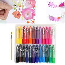 Load image into Gallery viewer, GLOGLOW 24 Colors Toddlers Crayons, Water Soluble Silky Child Crayons Rotating Non Toxic Crayons Birthday Gift for Toddlers Kids and Children
