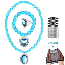 Load image into Gallery viewer, G.C Princess Wig Girls Braid Accessories with Princess Wand Necklace Ring Kids Gift Toy Play Dress Up Jewelry Costume Accessories for Toddler Girls
