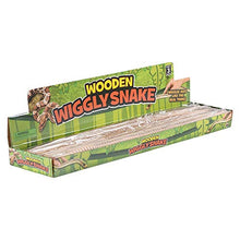 Load image into Gallery viewer, Zugar Land Large 20&quot; Wooden Wiggly Snake (12 Pack) Wiggles just Like The Real Thing.
