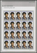 Load image into Gallery viewer, Gwen Ifill Black Heritage Sheet of 20 Forever Postage Stamps Scott 5432
