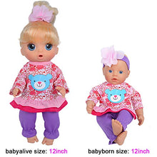 Load image into Gallery viewer, 4-Sets Doll Clothes Include Rompers Headband for 10&quot;-12&quot;-13&quot; Dolls Like 10-inch Baby Dolls /12-inch Alive Baby Dolls New Born Baby Dolls
