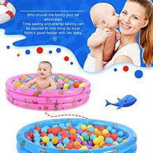 Load image into Gallery viewer, Family Swimming Pool, Snap Padding Pool, Round Inflatable Paddling Pools Kids Paddling Pool for Boys Girls Outdoor Water Fun,100cm
