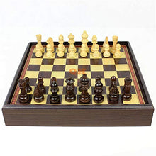 Load image into Gallery viewer, HIJIN Magnetic Chess Set, Wooden International Folding Wooden Chess Set with Magnetic Crafted Chess Pieces, for Kids Party Family Activities
