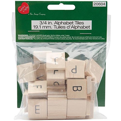 New Image Group 399201 A-Z Alphabet Tiles, 60-Pack