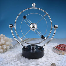 Load image into Gallery viewer, Electronic Perpetual Motion Toy Simulation Milky Way Annularity Model Electronic Swing Ball Revolving Balance Balls Physics Science Toy Home Office Decoration (A603)
