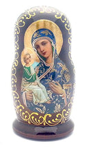 Load image into Gallery viewer, BuyRussianGifts Icons Nesting Doll Set Made in Russia Wood Religion Holy Mother
