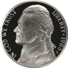 Load image into Gallery viewer, 1986 S Gem Proof Jefferson Nickel US Coin
