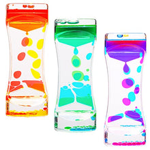 Load image into Gallery viewer, Liquid Motion Bubbler,CAILINK 3 Pack Kids and Adults Relax Sensory Toys,Stress Relief Fidget Water Timers,Colorful Hourglass,ADHD Anxiety Autism Activity,Home Office Desk Decor
