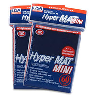 KMC Hyper Mat Mini Card Game Sleeves 60Ct - US Version (Blue)