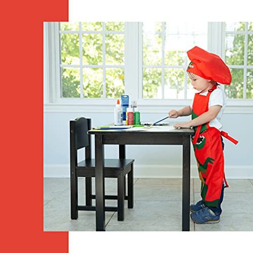Kids Apron - Kids Chef Hat And Apron - Dinosaur Toddler Apron for
