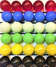 Load image into Gallery viewer, 1 INCH 30 Opaque 25mm 6 Six Colors Solid Glass Marbles 30 Pcs Ship Priority Mail
