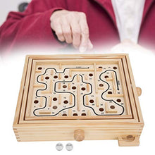 Load image into Gallery viewer, Wood Labyrinth Table Maze/Balance Board Table Maze Solitaire Game for Kids and Adults - Large - Great Gift
