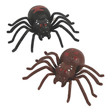 Load image into Gallery viewer, Fun Express Halloween Wind Up Spider Toys - Set of 12, Large Size 5 inch x 4 inch - Party Favors and Handouts
