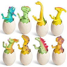 Load image into Gallery viewer, FUN LITTLE TOYS 8PCs Hatching Dinosaur Eggs Toys for Kids, Fun Excavation Surprise Dino Egg Set, Toddler Birthday Party Supplies Favors Gifts Educational Science for 3 4 5 6 Year Old Boy Girl
