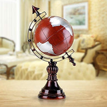Load image into Gallery viewer, SVHK Creativity Resin Globe World Globe Office Decoration Vintage Resin Bank Decorations Ornaments Globe Model Craft Ornaments Bar Coffee Home Furniture Miniature (Color : Red)
