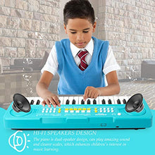 Load image into Gallery viewer, BIGFUN Kid Keyboard Piano - 37 Keys Keyboard Piano Kids Multifunction Music Educational Instrument Toy Keyboard Piano for 3, 4, 5, 6, 7, 8 Girls and Boys (Blue)
