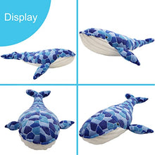 Load image into Gallery viewer, N-A Soft Humpback Whale Plush Hugging Pillow, Large Blue Whale Stuffed Animals Plushie Shark Fish Gifts (19.7/27.6/35.4/43.3Inch)
