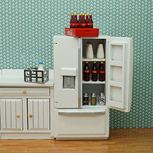 Load image into Gallery viewer, SAMCAMI Dollhouse Furniture Toy Refrigerator - Doll House Furniture Toys for Dollhouse Kitchen - Miniature Dollhouse Furniture 1 12 Scale Incl Toy Fridge, Beer and Other Dollhouse Accessories (White)

