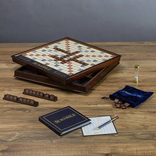 Load image into Gallery viewer, Scrabble Deluxe Edition with Rotating Wooden Game Board
