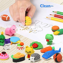 Load image into Gallery viewer, HINZER 100 Pack Animal Erasers for Kids Bulk Pull Apart Erasers 3D Puzzle Erasers Classroom Rewards and Prizes Class Treasure Box Kids Party Favors Back to School Supplies Gift
