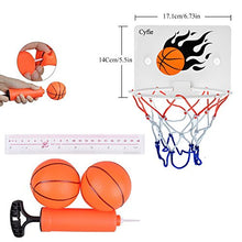 Load image into Gallery viewer, CYFIE Basketball Hoop Toy, Office Desktop Game Bathroom Toilet Slam Dunk Gadget with Pump and 2 Balls for Basketball Lovers Boys Girls Indoor Outdoor
