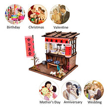Load image into Gallery viewer, HEYANG DIY Miniature Dollhouse Kit Chinese Restaurant Building Model and LED Light 3D Assembled Toy Gift Ancient Chinese Store
