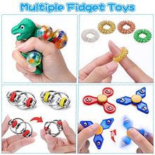 Load image into Gallery viewer, Arscniek Sensory Fidget Toy Pack 30PCS Anxiety Stress Relief Fidget Toys for Kids Adult, Fidget Pack with Squishies Octopus &amp; Ice Cream Push Pop, Party Favors Classroom Rewards Gifts for Boys Girls
